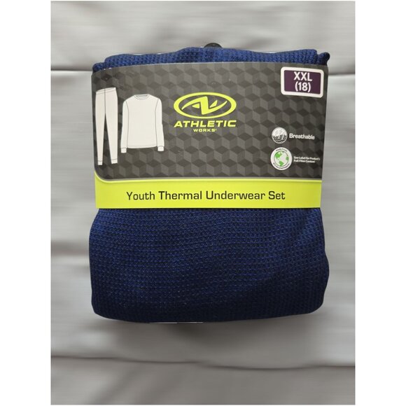 Athletic Works Boys Thermal Underwear Top & Bottom Size XXL 18 - New - Picture 2 of 2